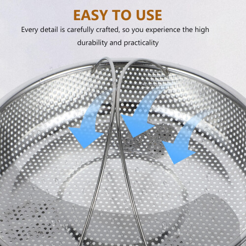 Stainless Steel Steamer Basket with Handle 1