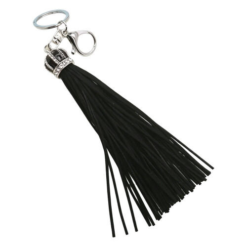 Shining Crystal Embellished Crowns Ornament With 2-Black silver