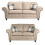 Furniture 786 Oakland Suede Leather 3&2 Seater Sofa Set Marble 1