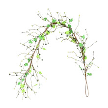 5M St. Patrick's Day Clover Berry Vine Garland, Natural-Looking Decor for Door, Wall & Party – Compatible with Indoor Use