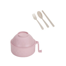 Microwave Ramen Bowl Set with Lid, Chopsticks, Spoon & Fork – Compatible with microwave