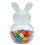 Clear Easter Bunny Container – Gummy-Shaped Plastic Candy Holder & Favor Box (Compatible with Easter) 1