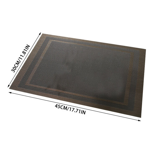 European Style PVC Western Placemat White 2