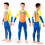 Boy's Wetsuit Long Sleeves Back Zipper Design 1