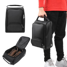 Water-Resistant PU Shoe Bag