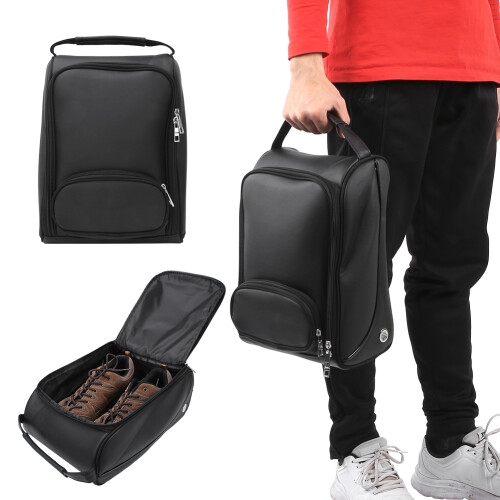 Water-Resistant PU Shoe Bag