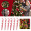 Candy Cane Lollipop Ornaments Red White 6 Pcs 17cm 2