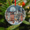 Dublin Christmas Crystal Glass Ornament Round 1pc 4