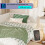 (Double, White)  Bed Frame 135x190cm with LED+USB 4
