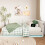 (Double, White)  Bed Frame 135x190cm with LED+USB 10
