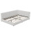 (Double, White)  Bed Frame 135x190cm with LED+USB 9