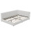 (Double, White)  Bed Frame 135x190cm with LED+USB 12