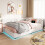 (Double, White)  Bed Frame 135x190cm with LED+USB 11