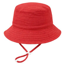 Comfortable And Breathable Cotton Fisherman Hat For-Red XS