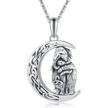 Elefantenkette, Anhänger aus 925er Sterlingsilber mit keltischem Knoten