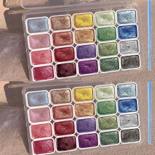 Aquarellfarben-Set, farbwechselnd, 20 Farben, 2 Stück