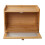 Living And Home 2-Tier Bamboo Bread Storage Cabinet for Kitchen Counter 3