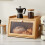 Living And Home 2-Tier Bamboo Bread Storage Cabinet for Kitchen Counter 1