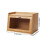 Living And Home 2-Tier Bamboo Bread Storage Cabinet for Kitchen Counter 7