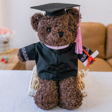 Graduation Bear Plush Toy with Cap and Diploma 11.8 Inch