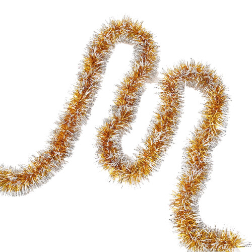 Guirlanda de Natal com enfeites metálicos em espiral de 78,7 polegadas (aproximadamente 200 cm). 1