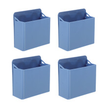 4Stk Blauer Saugnapf Aufbewahrungsbox Aus ABS Für Stifte Und Marker