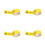 4Pcs Durable PVC Warning Tape Anti-Static Safety Floor Marking Strips 1