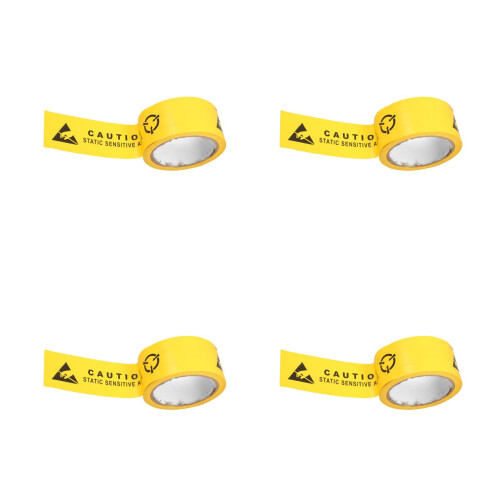 4Pcs Durable PVC Warning Tape Anti-Static Safety Floor Marking Strips