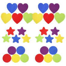 30Pcs Assorted Color Nylon Carpet Dots for Preschool and Classroom Use