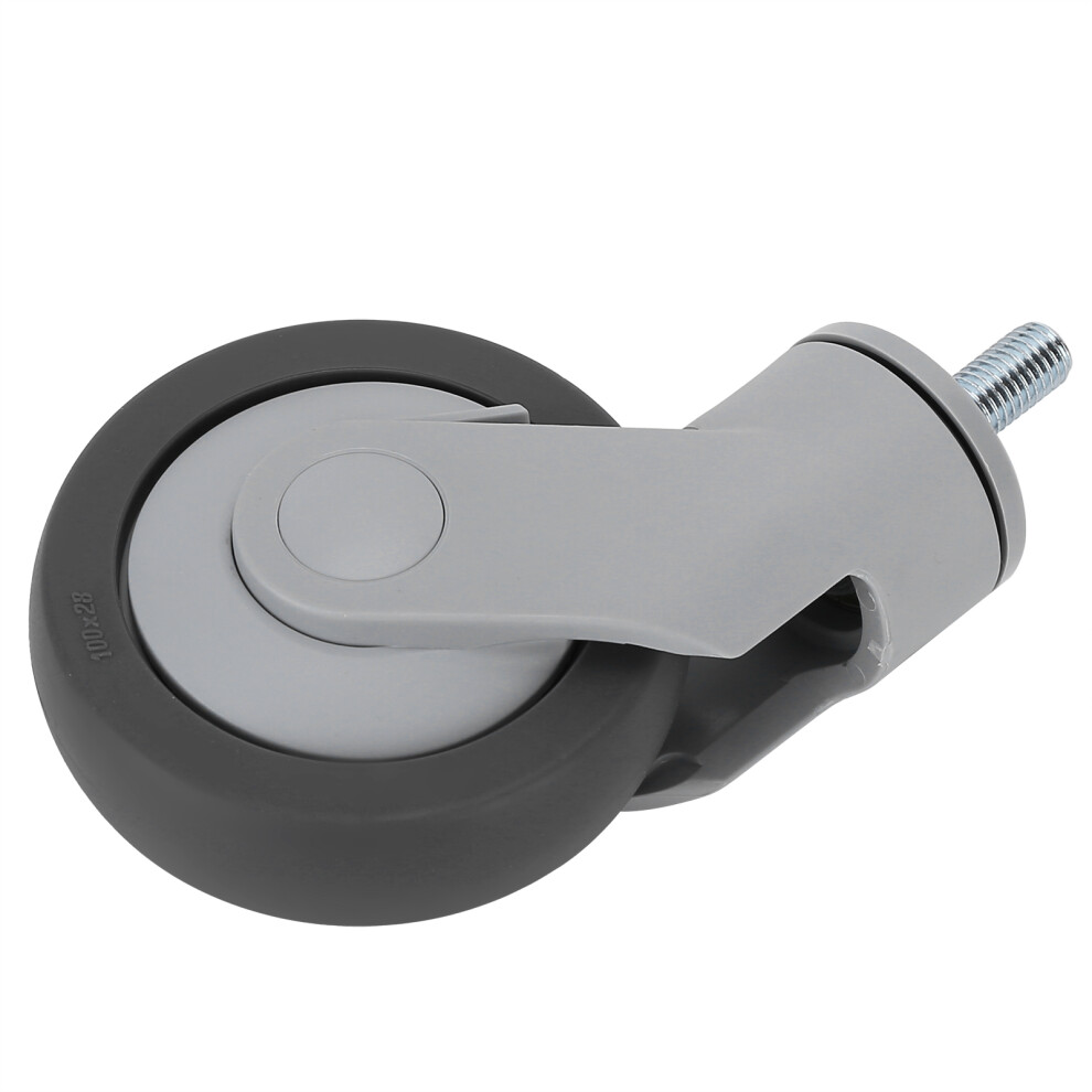 100mm M12 Thread Silent Caster Wheel