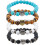 Eulen-Charm-Perlenarmband-Set – 4 Designs, Stretch-Passform 1