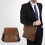 Herren-Umhängetasche, khaki, PU-Schultertasche 1