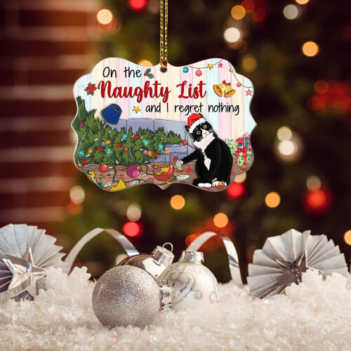 Black Cat Christmas Ornament - 1 Piece 2