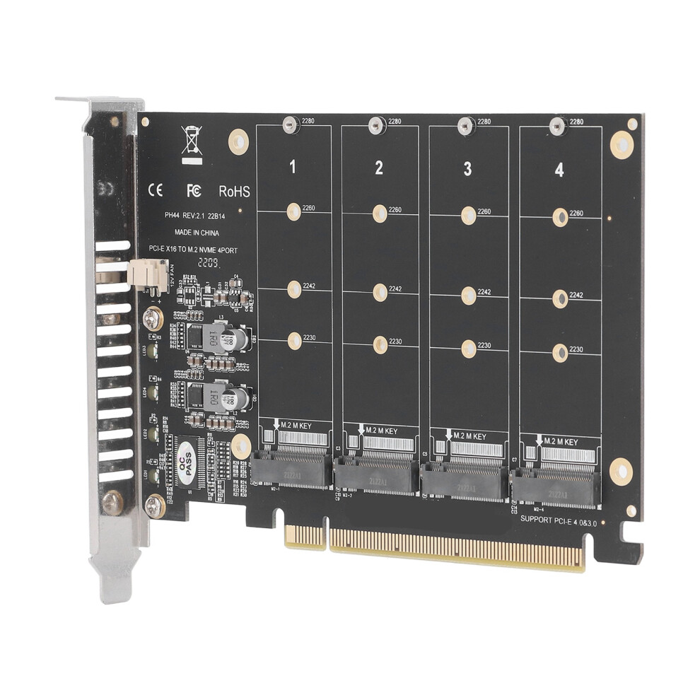 M.2 Nvme Ssd To Pcie X16 4 Slot Adapter 7790334803431