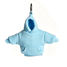Boule anti-stress porte-clés inspirée d'un sweat à-Bleu ciel