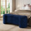 Living And Home 2 Seater Ottoman Storage Bench in Blue 1