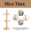 Apollo Beech Wood 6 Cup Mug Tree Holder Stand 4