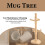 Apollo Beech Wood 6 Cup Mug Tree Holder Stand 6