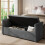 Living And Home Upholstered Storage Bench with 2 Pillow, Grey 2