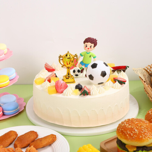 1Set Lightweight Soccer Ball Cake Topper for Birthday 2