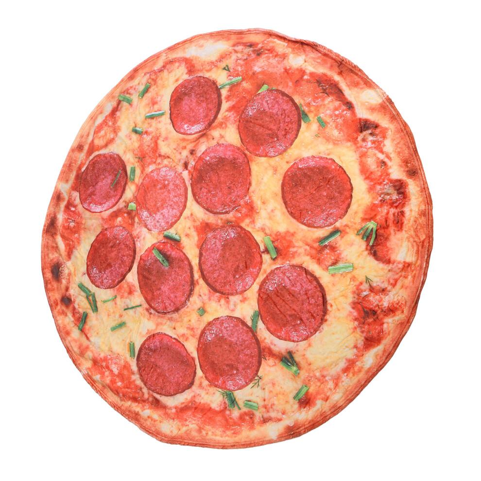 Fluffy Pizza Rug for Kids, 5.2ft Round