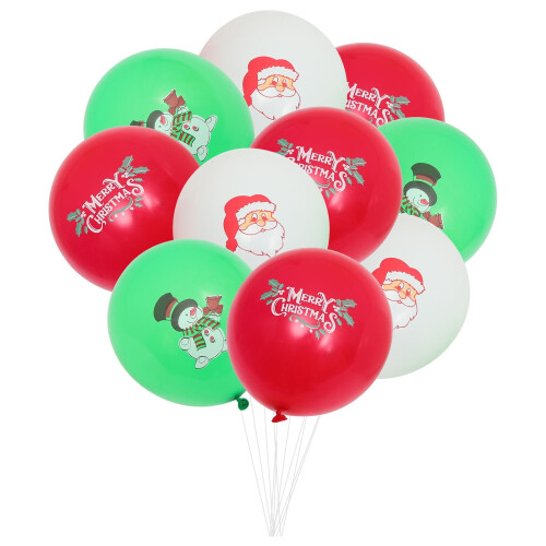 Round Latex Balloons Christmas Style 30 pcs 2