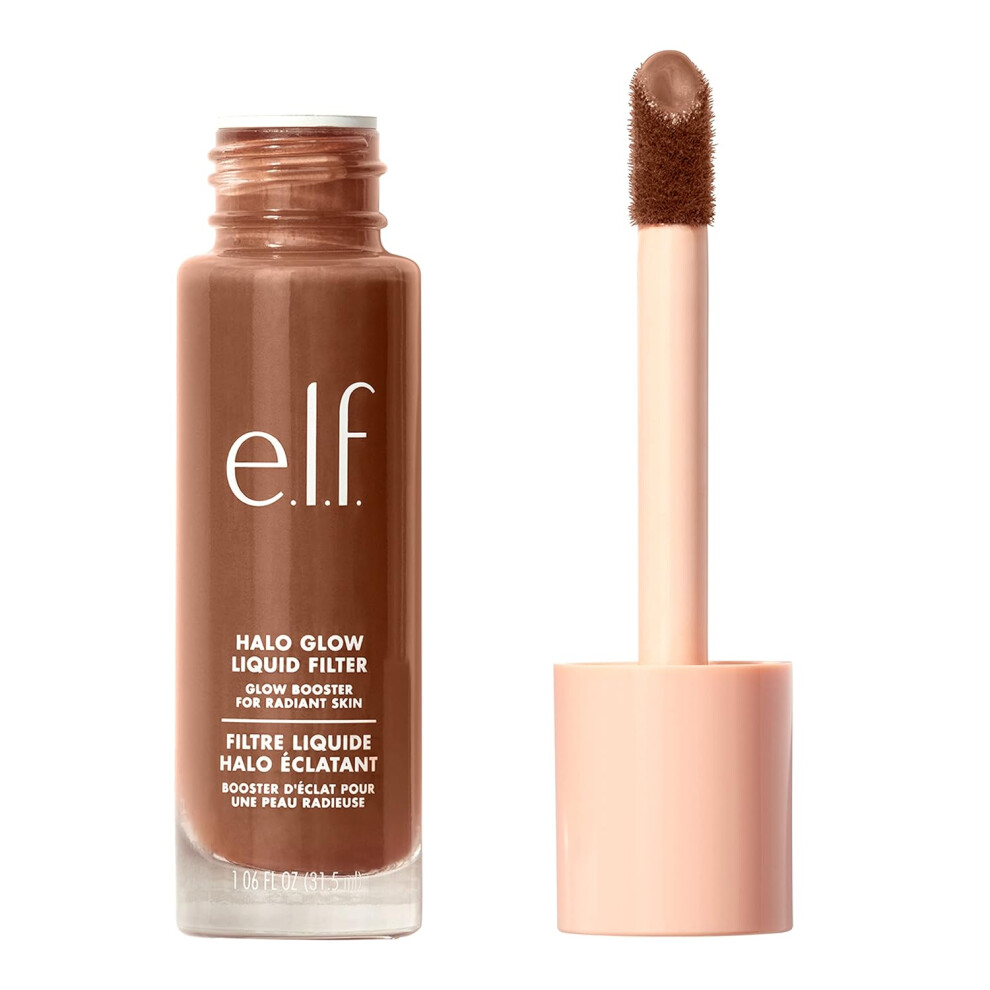 E.l.f. Halo Glow Liquid Filter, Complexion Booster For A Glowing, Soft-Focus Look, Infused With Hyaluronic Acid, 8 Rich, 1.06 Ounce