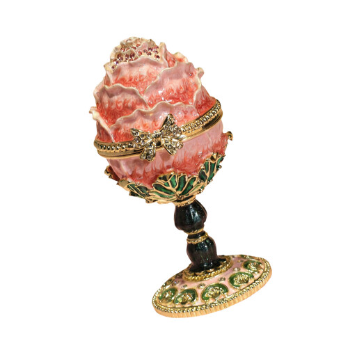 Festive High Footed Easter Themed Storage Box For Jewelry-Pink