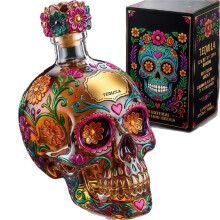 Sugar Skull Calaver Decanter Bottle Gothic Bar Home Kitchen Wine Decor Collection Decorations