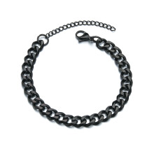 Pulseira masculina Welling com corrente em aço inoxidável banhado a ouro, estilo hip hop, com design geométrico e elos cubanos.