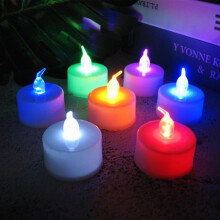 6er-Packung farbwechselnde LED-Teelichter, flammenlose Teelichter mit bunten Lichtern
