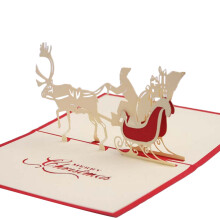 WinysinDetalhes sobre Cartão Pop-Up 3D de Natal, Saudações, Presente para Bebê, Feriado, Feliz Ano Novo