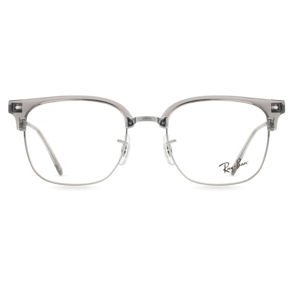 Ray - Ban Unisex Transparent Ray - Ban Rx7216 New Clubmaster 8470 Optical Frames Acetate Grey Squared Normal - Image 3