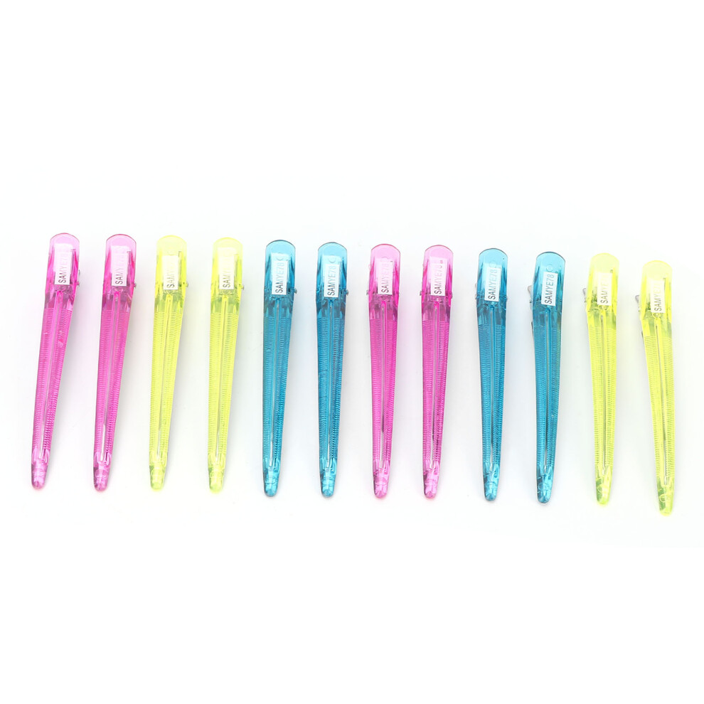 12 Duckbill Hair Clips Set
